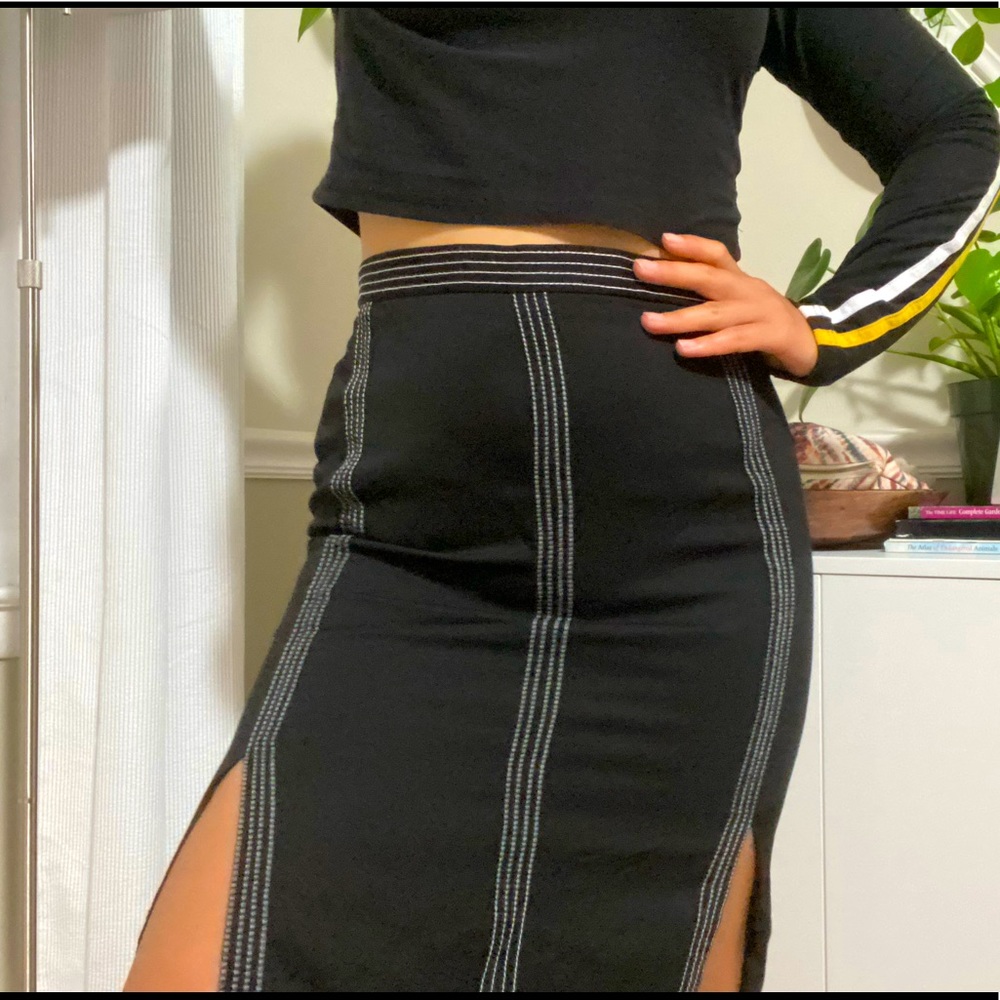 Ann Taylor high waisted midi length skirt S